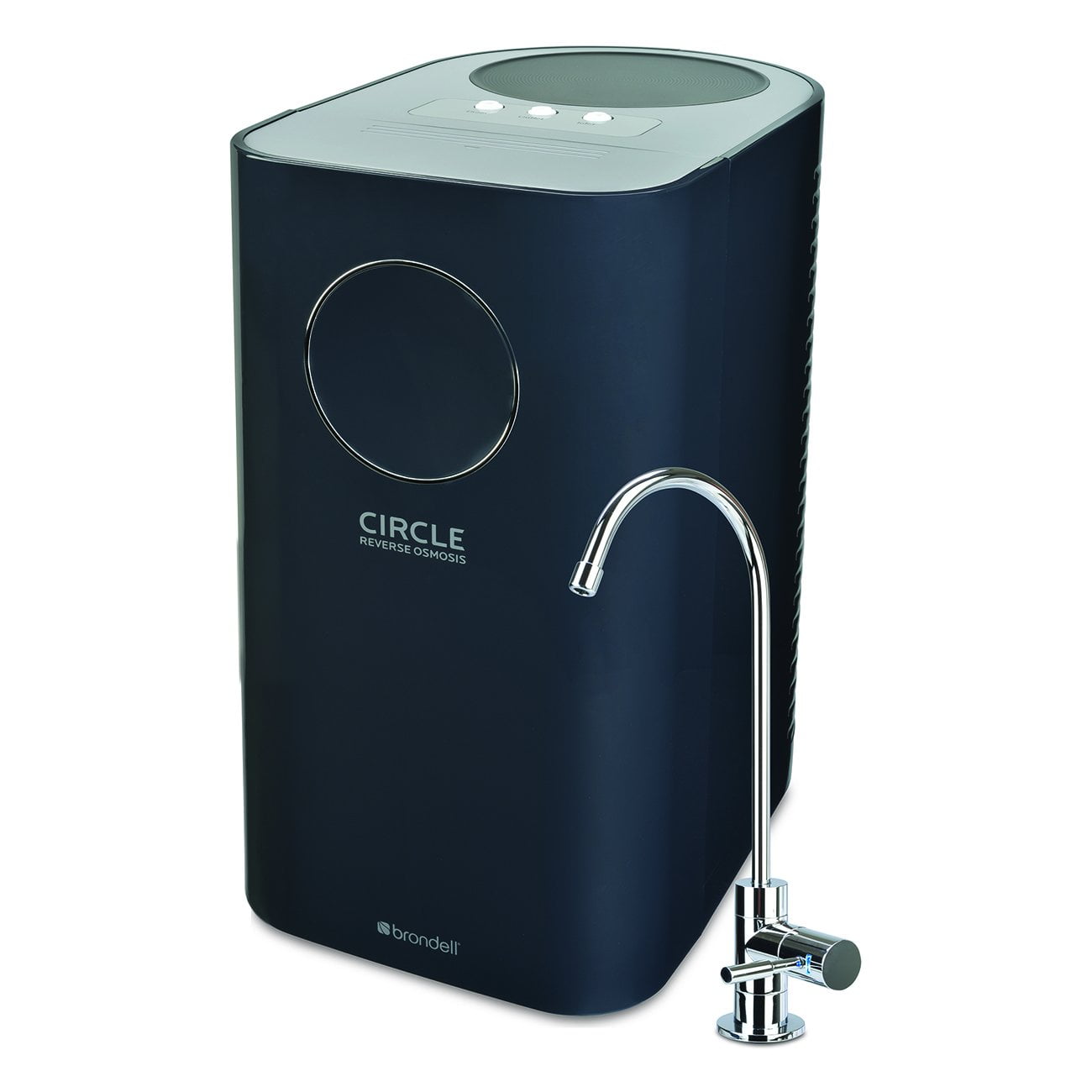 Black Reverse Osmosis Water Filtration System with Chrome Faucet