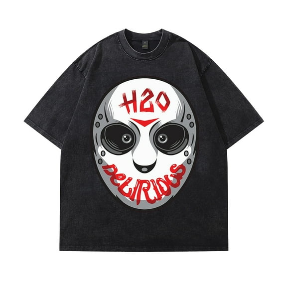 H2O Delirious Cotton T-shirt Casual Short Sleeve Vintage Washed Tee Shirt Unisex Tops