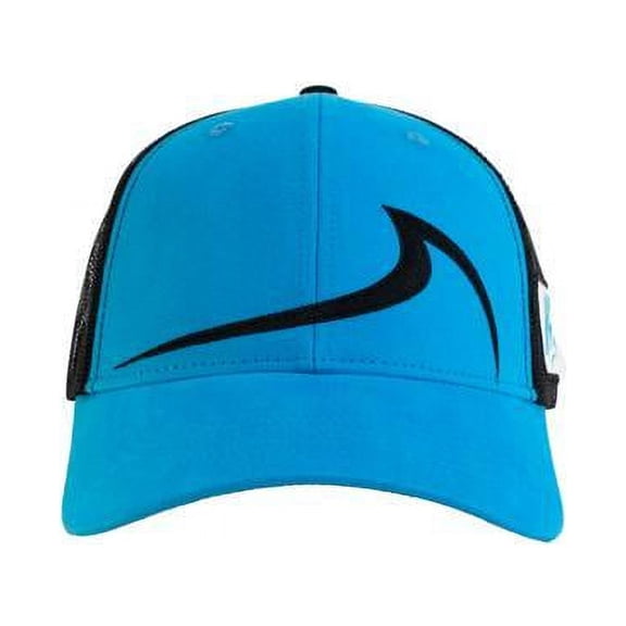 H2O H2OCAP03B Mens Cotton Baseball Wave Cap - Water-Theme Pool Guard Sun Protection Trucker Hat - Blue