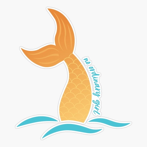 H2O Mermaid Tail Ocean Wave Sticker