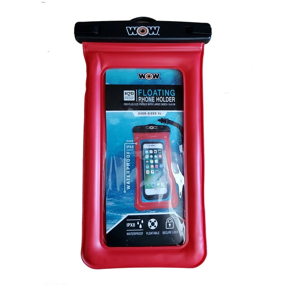 H2O PROOF SMART PHONE HLDR 5"X9" RED
