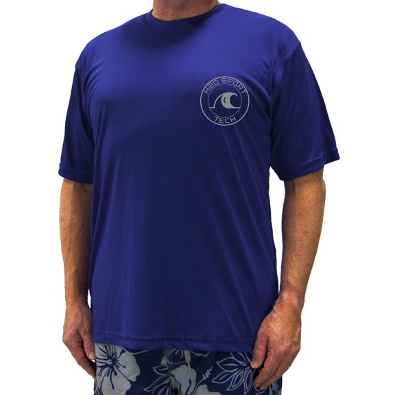 H2O Sport Tech Big & Tall Men's Short Sleeve Swim Shirt 2XL to 5XLT