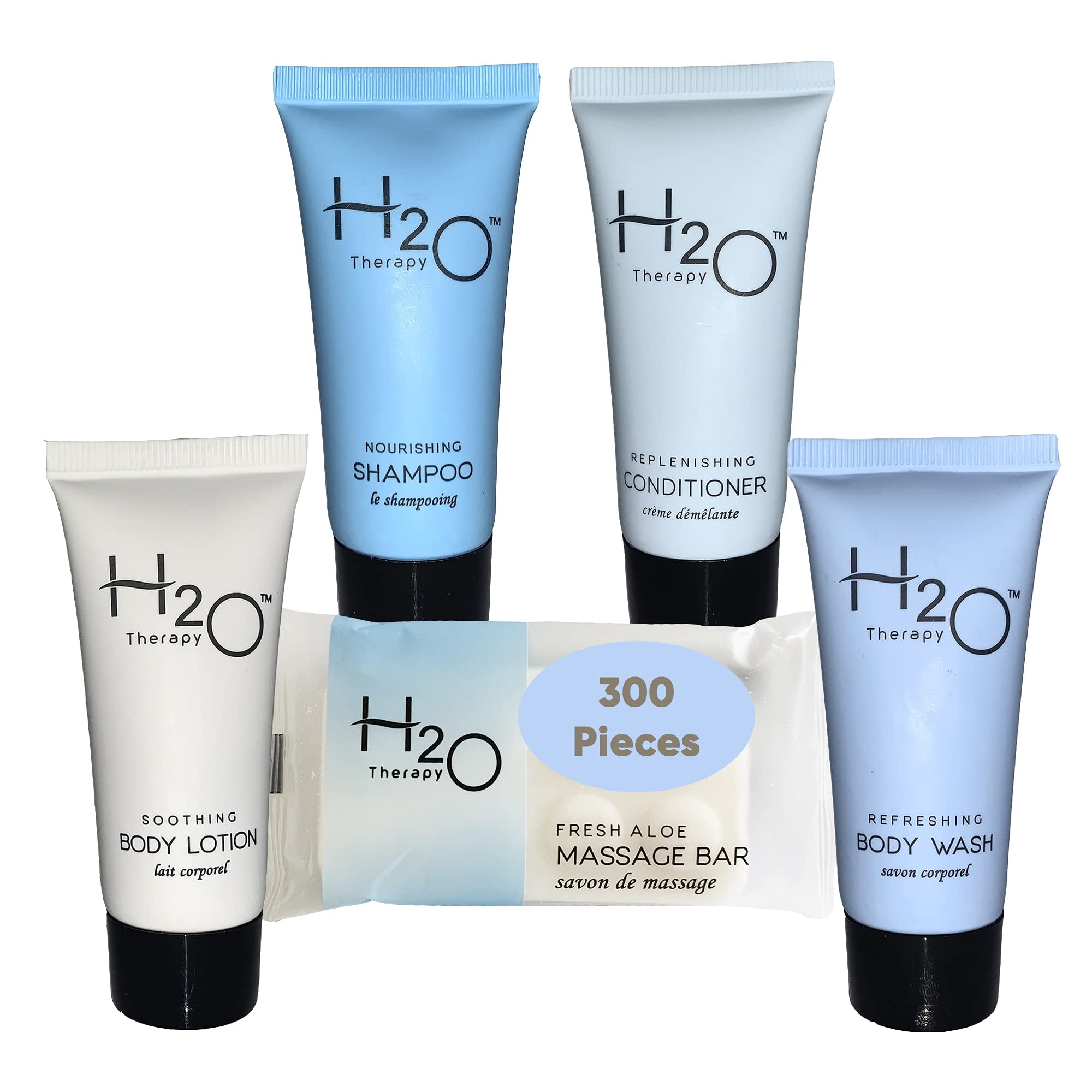 H2O Therapy Hotel Soaps and Toiletries Bulk Set 300 Pieces