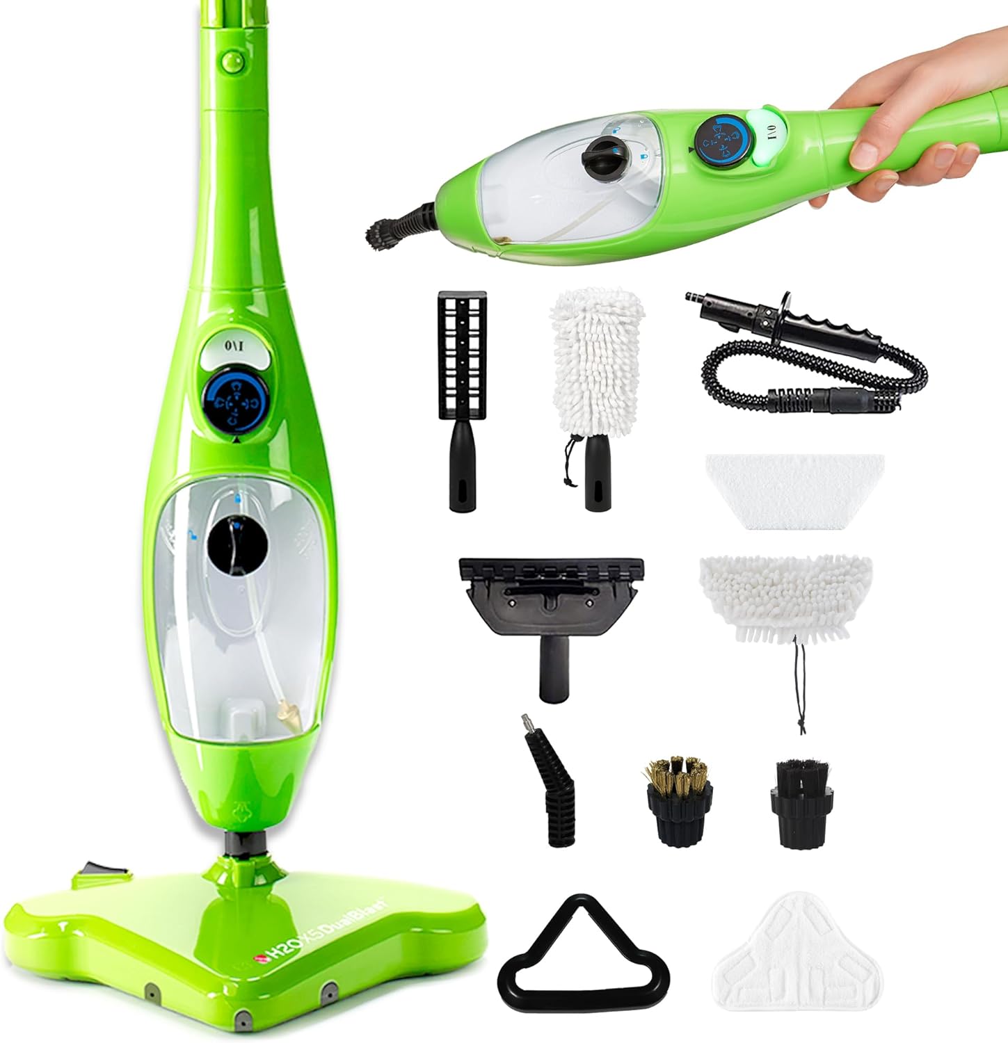 H2O X5 Steam Mop with Dualblast head and Handheld Steam Cleaner For