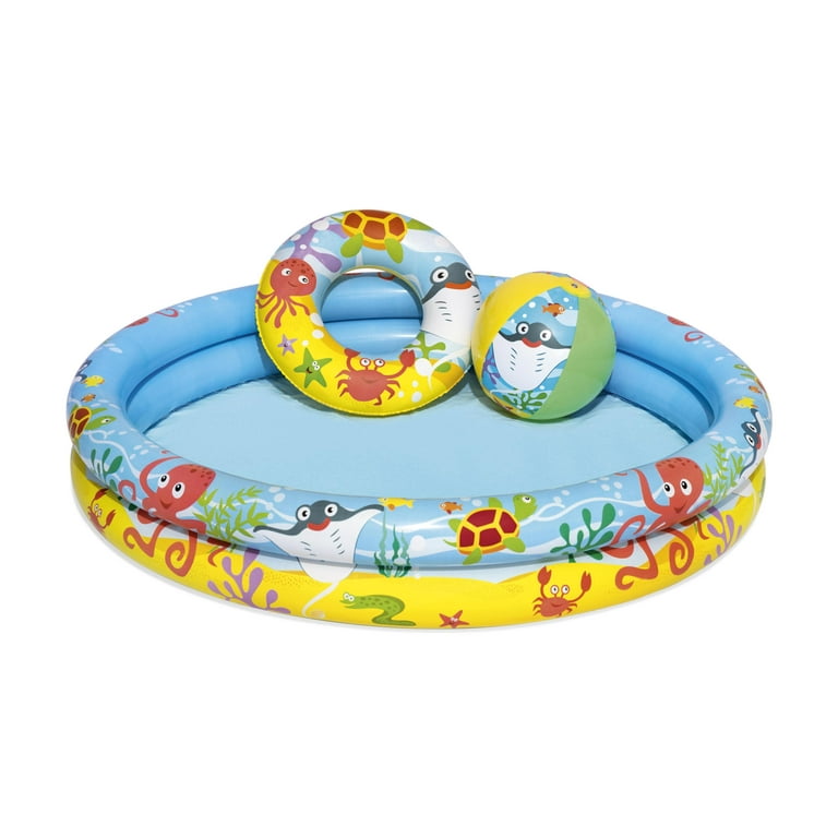  ERINGOGO 2 Sets Play Sand Pool Ring Pool Beach Toys Baby Bath  Toys Baby Toy Baby Inflatable Pool Blow up Swimming Pool Baby Pool Sandlot  Plastic The Bath Toddler Playing with