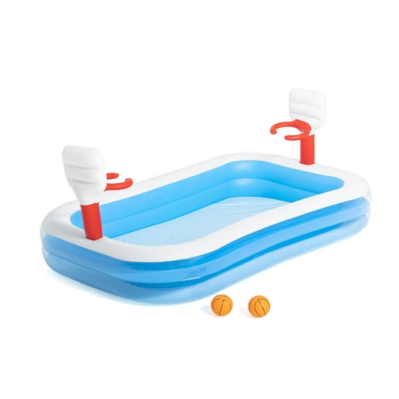 H2OGO! Basketball Inflatable Play Pool with Two Balls