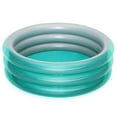 thumbnail image 1 of H2OGO! Big Metallic 3-Ring Inflatable Play Swimming Pool for Kids (5’7” Diameter), 1 of 8
