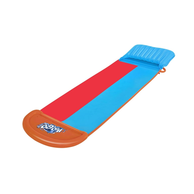 WATERRAMPAGE SWAMIS 5’10 HARD BOTTOM H2OGO! Child Double Lane Water Slide with Tsunami Splash
