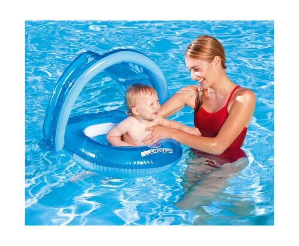 H2OGO! Covered Swimming Pool Float UV Careful, Blue - Walmart.com