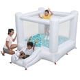 thumbnail image 1 of H2OGO! Jump & Joy Kids White Bounce House with Slide and Blower, Indoor/Outdoor, Ages 3+, 1 of 13