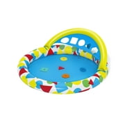 H2OGO! Splash & Learn Inflatable Kiddie Pool 47” x 46” x 18”
