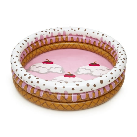 H2OGO! Sundae Inflatable Round Kiddie Pool 63" x 63"