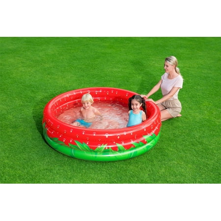 H2OGO! Sweet Strawberry Round Above-Ground Inflatable Play Pool
