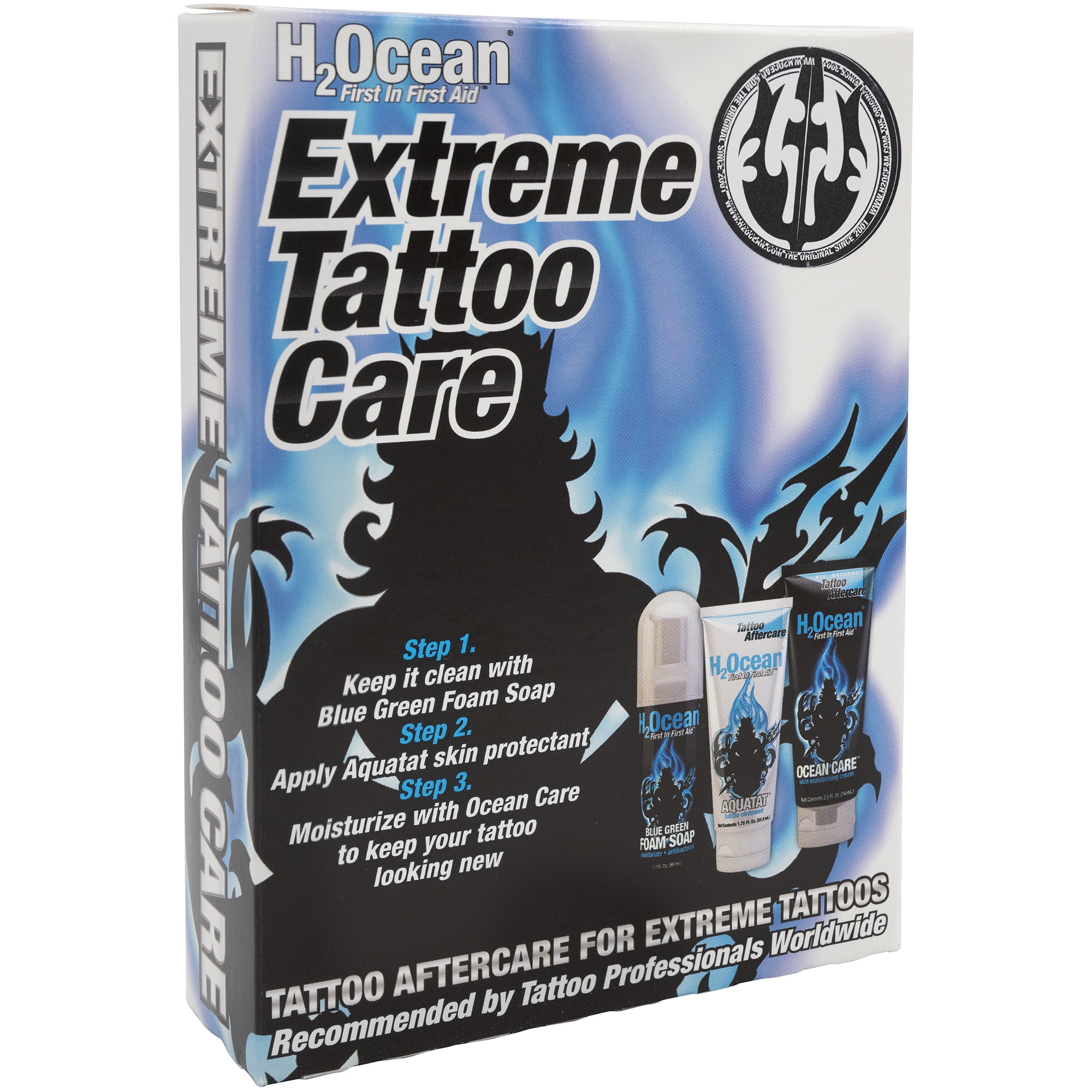 H2Ocean Extreme Tattoo Care Complete Tattoo Aftercare Kit For Hard to