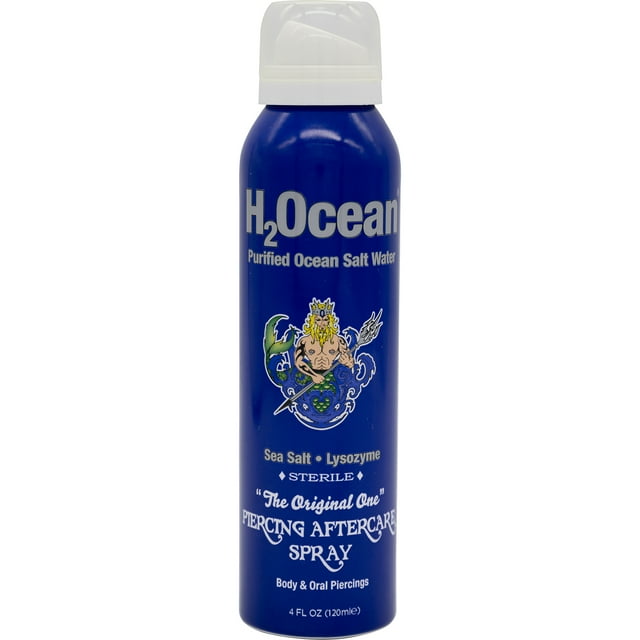 H2Ocean Piercing Aftercare Spray, Sea Salt Keloid & Bump Treatment