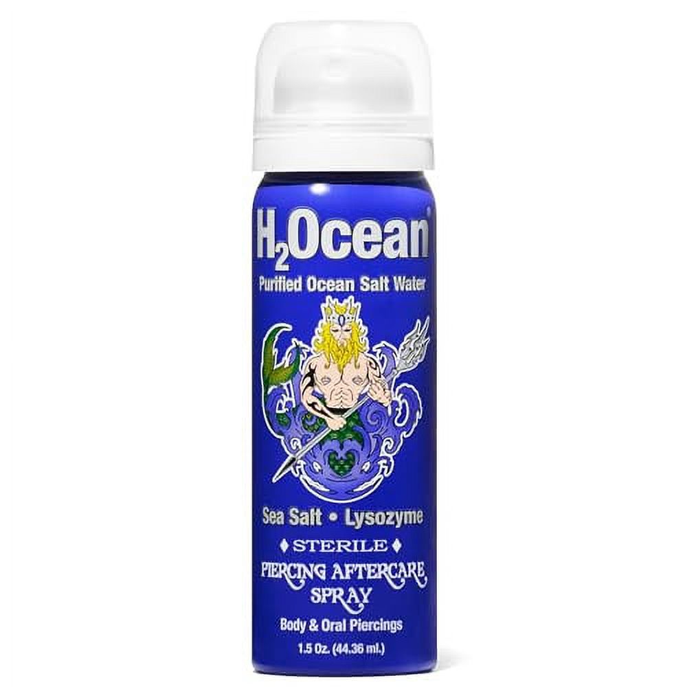H2Ocean Piercing Aftercare Spray, Sea Salt Keloid & Bump Treatment