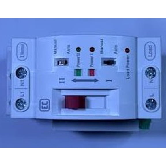 H2R-63/2P Two Pole Manual Rail Din Power Automatic Transfer Switch 63Amp., 240V