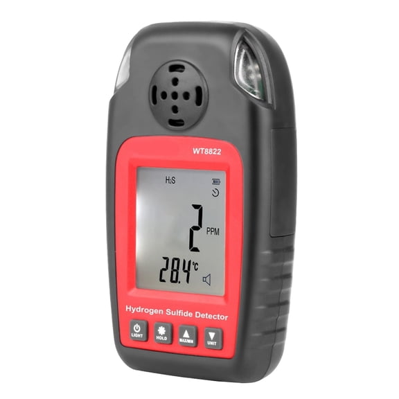 H2S Gas Meter with Electrochemical Cell, Screen Temperature View and Sound Prompt for Chemical Facility and Wastewater I