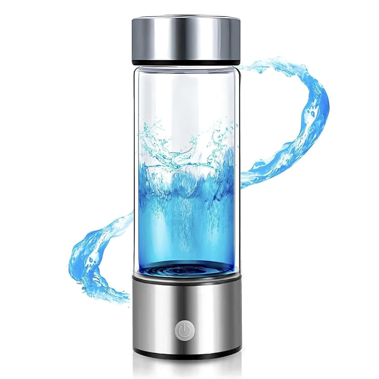 H2next Hydrogen Water Bottle, 14 Oz Rechargeable Portablehydrowave Hydrogen Water Bottle, Hydrogen Water Bottle Generator with SPE and Pem Technology, 6000+Ppb, for Home, Office, Travel (1)