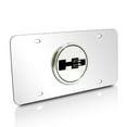 thumbnail image 1 of H3 3D Logo Chrome Stainless Steel License Plate, 1 of 1