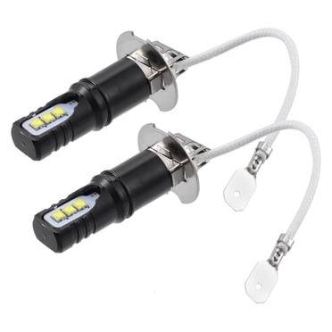 2 Argo H11 LED Bulbs, 80W 12V 6000K Cool White, Xenon Look For Headlights Or Fog Lights