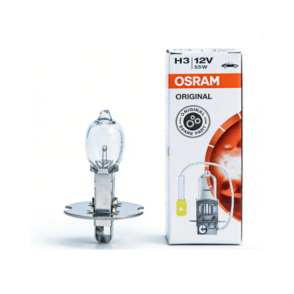 H3 Halogen Headlight Bulb, 2 Pack, Compatible with Multiple Cars