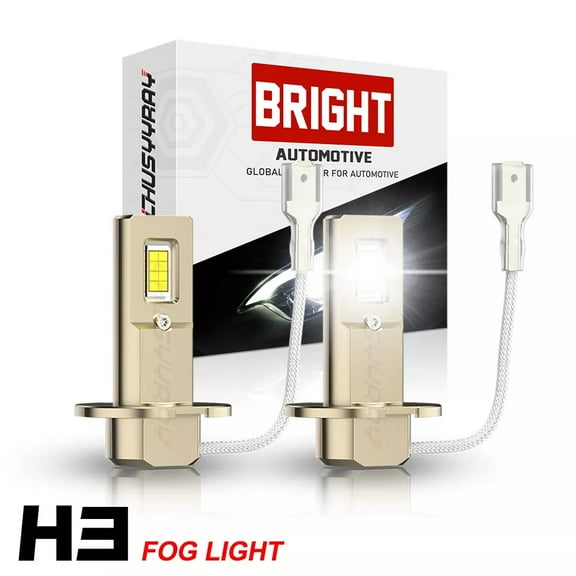 H3 LED Fog Light Bulbs Conversion Kit 6000K White 2Pcs - for Chevy C1500 1988-1998