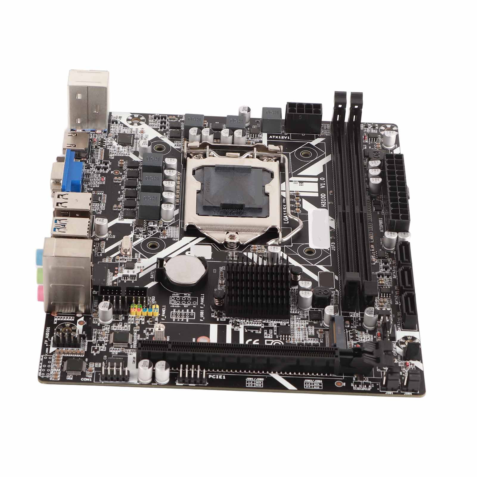 H310B Motherboard, M ATX 4K Desktop Gaming Motherboards Support LGA1151DDR4 Memory/M.2 Interface