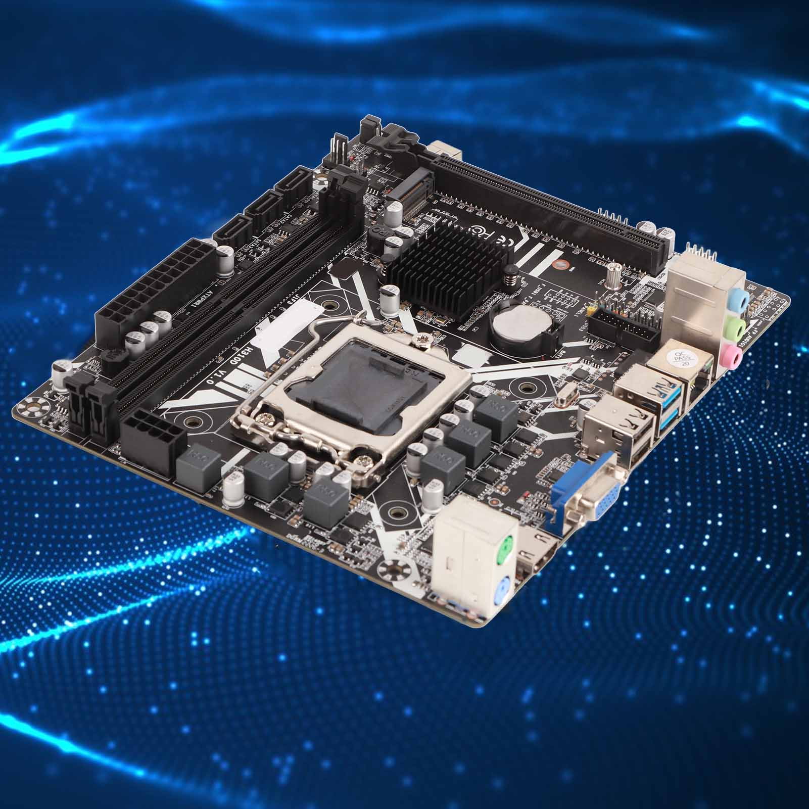 H310B Motherboard, M ATX 4K Desktop Gaming Motherboards Support LGA1151DDR4 Memory/M.2 Interface