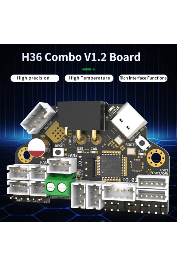 H36 Combos High Temperatures Tool Board for Klipper Firmware and USB Connectivitys