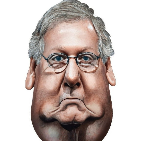 H38252 Mitch McConnel Caricature Head Cardboard Cutout Standee Standup