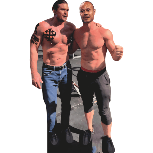 H38275 Dan Bongino Pete Hegseth Shirtless Cardboard Cutout Standee Standup