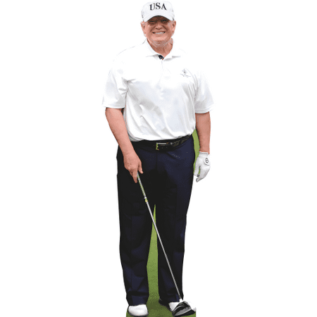 H38281 Donald Trump Golf Club Cardboard Cutout Standee Standup
