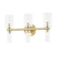 thumbnail image 1 of H384303-AGB-Mitzi-Tabitha-3 Light Bath Bracket in Modern Style-18.25 Inches Wide by 10.25 Inches High-Aged Brass Finish, 1 of 1