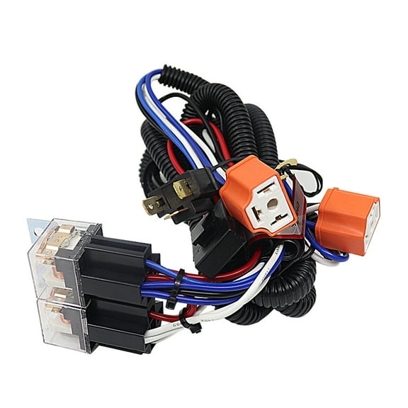 H4 12V/24V Ceramic Fused Heavy Duty Automotive Wiring Harness Headlight Foglight Relay