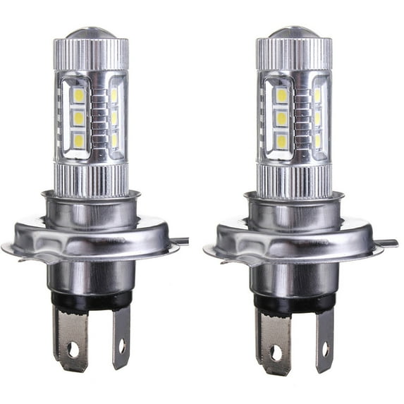 H4 80w 4000lm 6000K-6500K Led Headlight Bulb Kit High Low Beam Super-bright Bulb with Lens Car Modified Parts