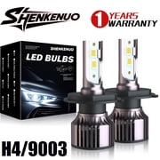H4 9003 HB2 LED Headlight Kit 6000K for 1997-2015 Mitsubishi Mirage High&Low Bulb