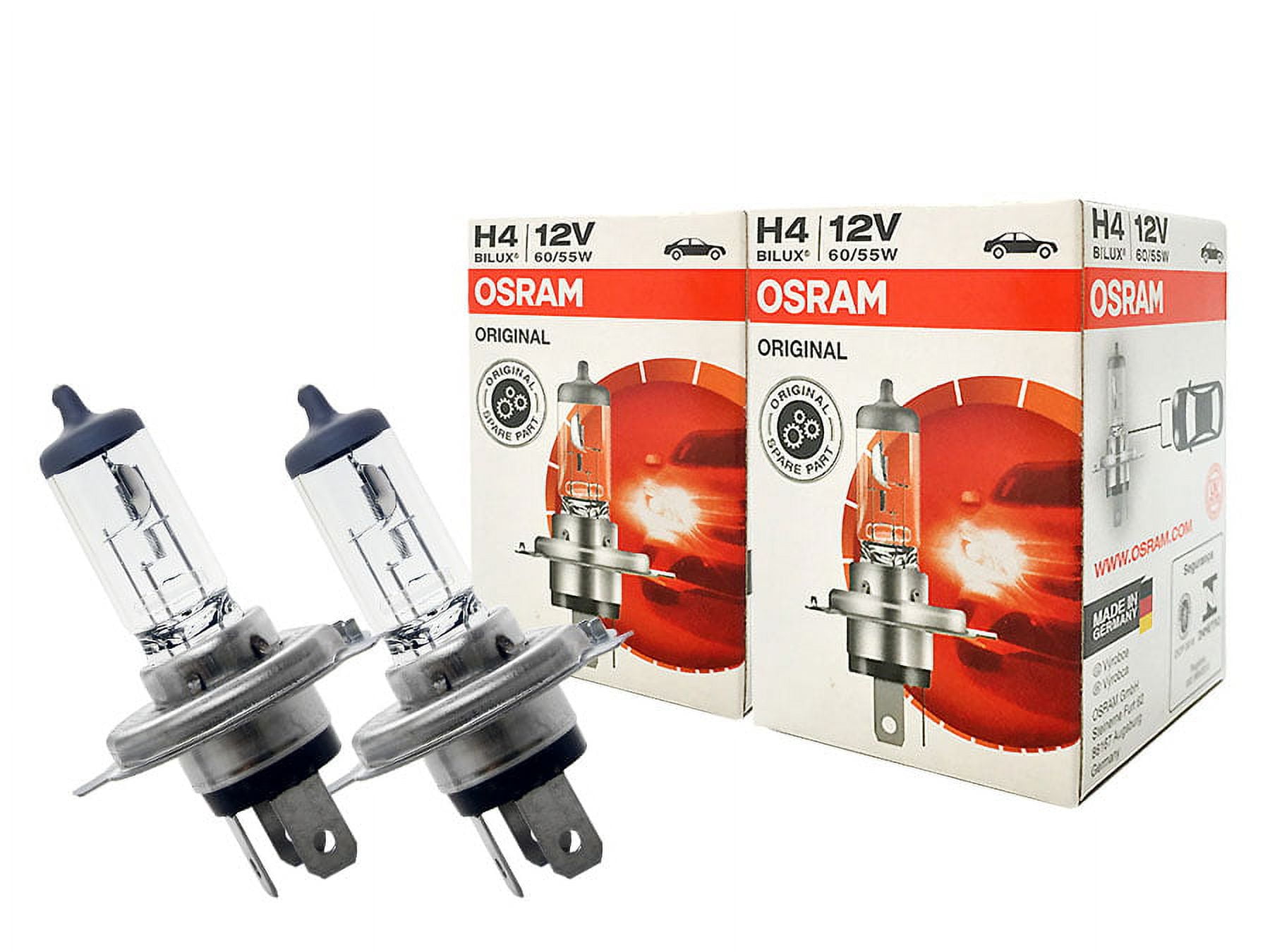 H4/9003/HB2: Osram Original Line Standard Halogen OEM Bulb 64193 (Pack of 2)