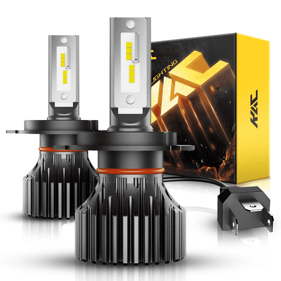 H4/9003 LED Bulbs,100W,24000Lumens Bright,6500K Cool White LED Fog Light Halogen Replacement IP68 Waterproof, Pack of 2