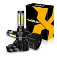 thumbnail image 1 of H4 9003 LED Headlight Bulbs Kit Hi/Lo Beam 6000K 60W 10000LM White IP67 Waterproof, 2-Pack, 1 of 10