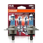 H4 9003 Osram 64193NL-2HB Night Breaker Laser Halogen Bulbs | Eco Pack | Pack of 2