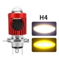 thumbnail image 1 of H4/H6 LED Motorcycle Headlight Bulb Motorcycle Spotlight CSP Lens White Yellow, 1 of 8