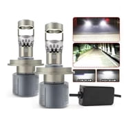 H4 HB2 9003 LED Projector lens 6000K Headlight Lamp Car Light Bulb Hi/Lo Beams kit Super Bright