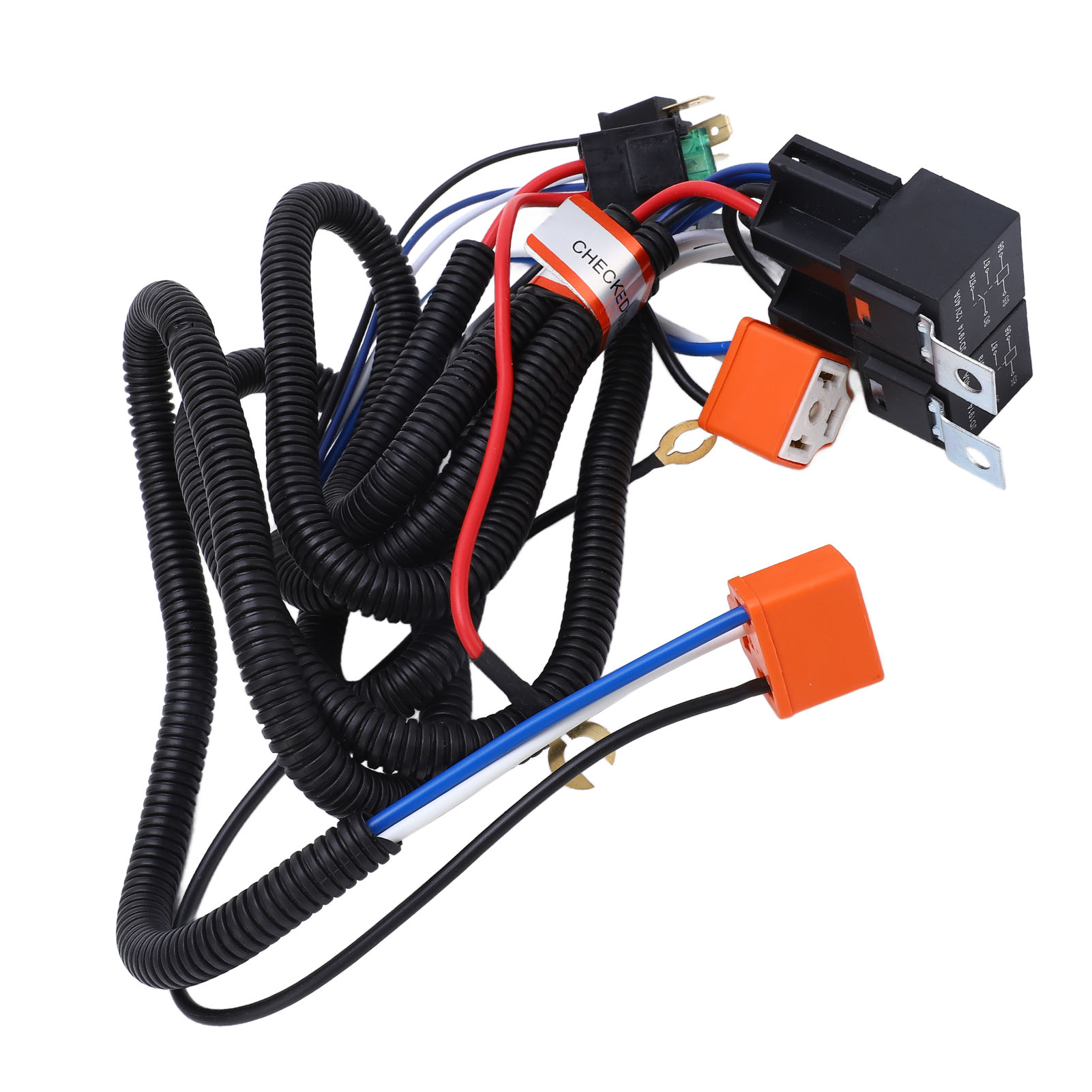 H4 Headlamp Relay Wire Harness, Flexible High Stability Headlight Relay