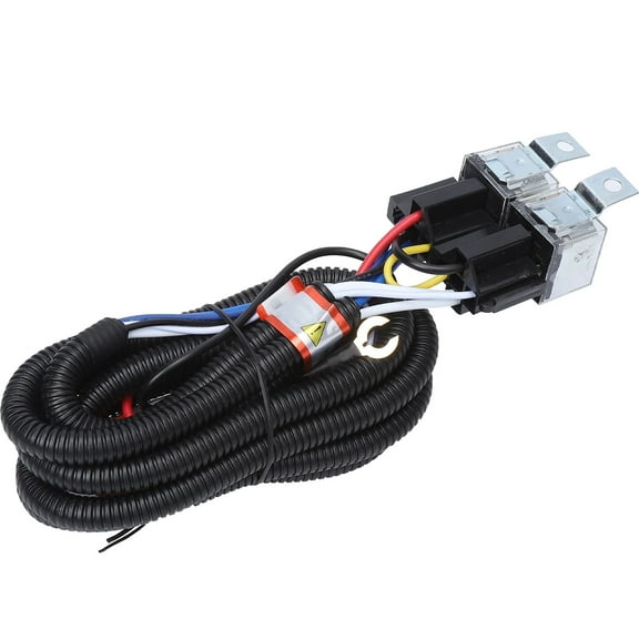 H4 Headlight Relay Harness Kit 80A 100W/140W Terminal Wiring Harness Headlamp Enhancer Brightener for 12V H4 Bulb Models