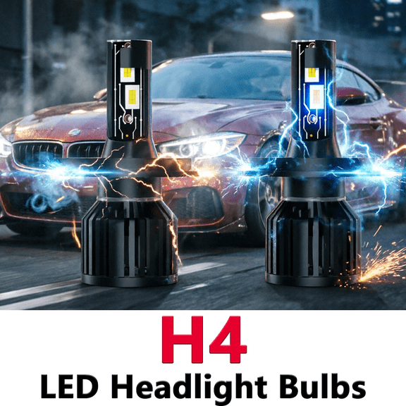 H4 LED Headlight Bulb For 1989-2002 Land Rover Range Rover,Standard High Beam or Low Beam or Fog Light Bulb,9003/H4 White Headlight Bulbs,High Brightness Headlight Bulb, Pack of 2