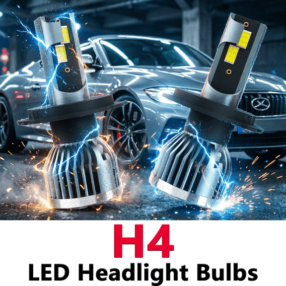 H4 LED Headlight Bulb For 2009-2014 Nissan Cube,Standard High Beam or Low Beam or Fog Light Bulb,9003/H4 White Headlight Bulbs,High Brightness Headlight Bulb, Pack of 2
