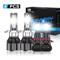 thumbnail image 1 of H4 LED Headlight Bulb +9145 Fog Light Compatible for Toyota Tacoma 2005 2006 2007 2008-2011, 1 of 9