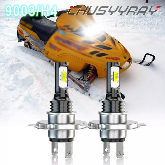 H4 LED Headlight for Ski-Doo MXZ 700 1999-2001 2002 2003 Snowmobile Bulbs Super Bright White 2Pcs