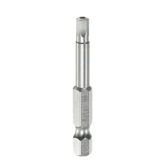 H4 Magnetic Security Hex Screwdriver Bit 1/4" Hex Shank 2" Length Screw Driver